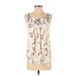 Mason & Belle Embroidered Tank Top With Button Closure SIZE L
